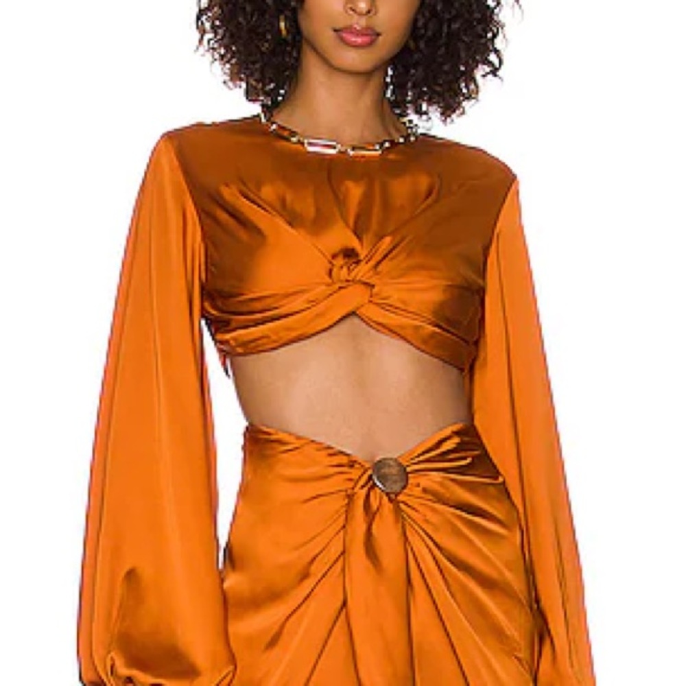 Skirt + Blouse ANDREA IYAMAH BEHATI CROPPED-BEHATI SKIRT + BLOUSE